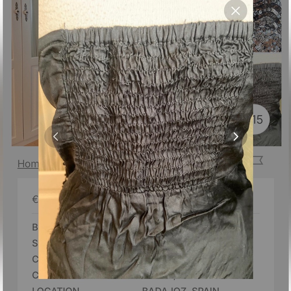 Stradivarius ❤ Black Sequin mini dress ! Size M - Picture 9 of 10